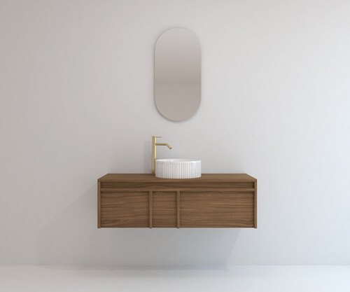 Pack LUBÉRON  + lavabo + espejo circular