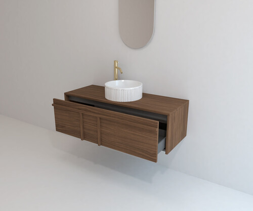 Pack LUBÉRON  + lavabo + espejo circular
