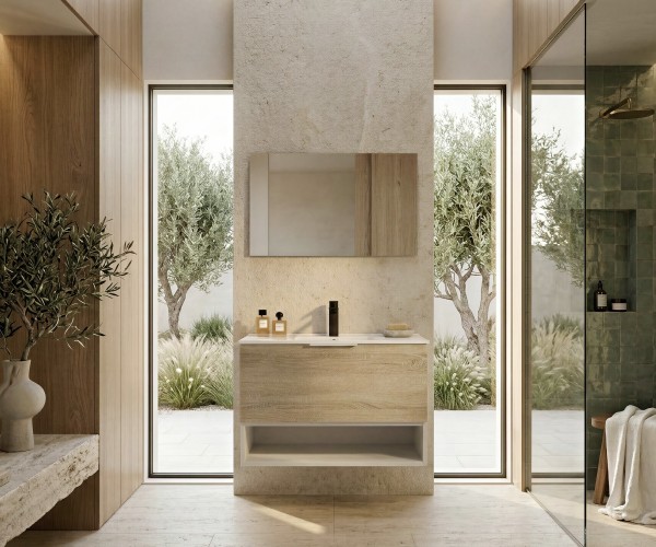 Pack FORLET + lavabo + espejo liso