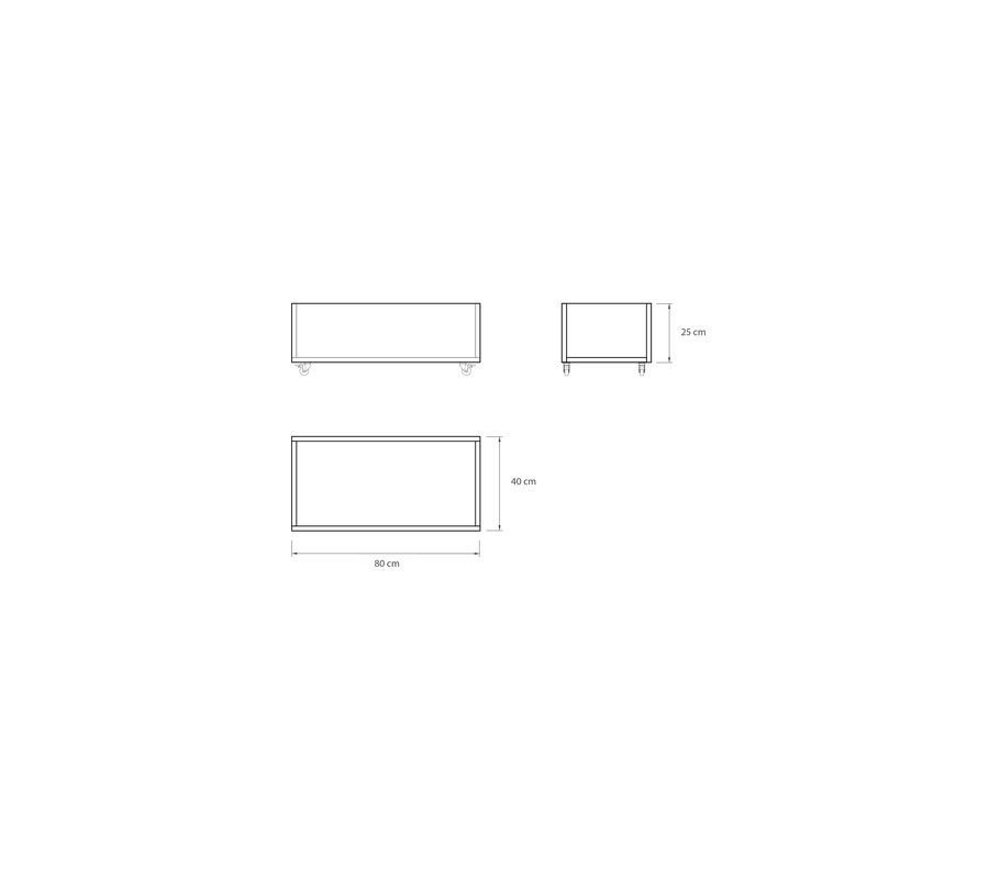 Mueble auxiliar con ruedas VALLÉE