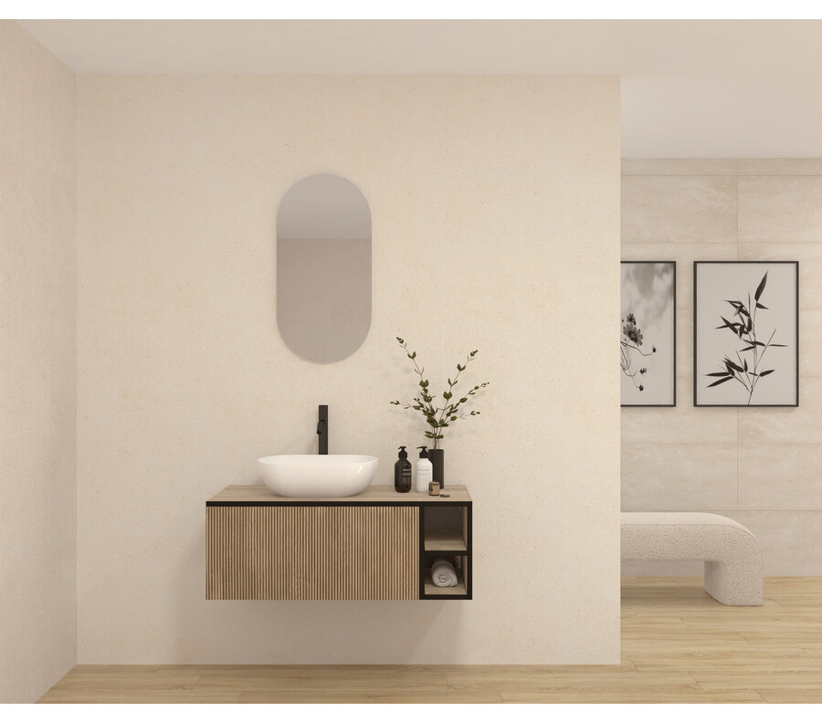Pack BETTON + lavabo + espejo cápsula retro