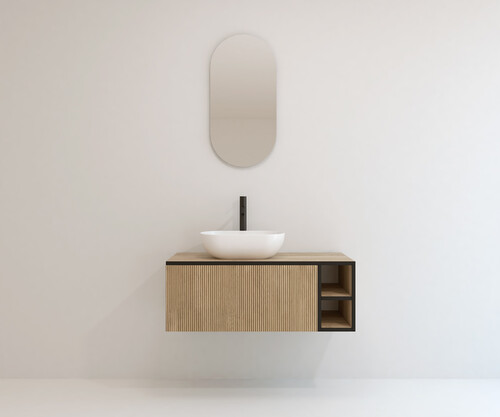Pack BETTON + lavabo + espejo cápsula retro