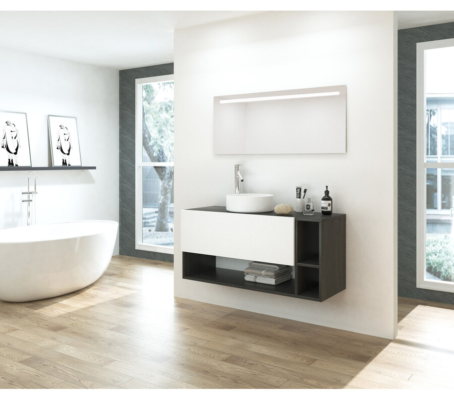 Pack ALPES + lavabo + espejo LED