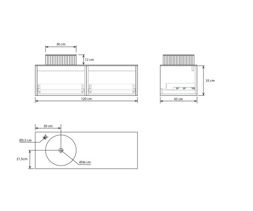 Pack ROCHELLE + encimera Dekton + lavabo estriado