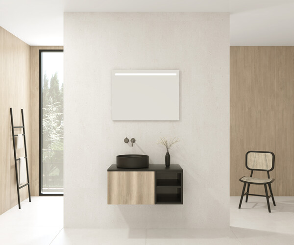 Pack CANIGOU + lavabo + espejo LED 2