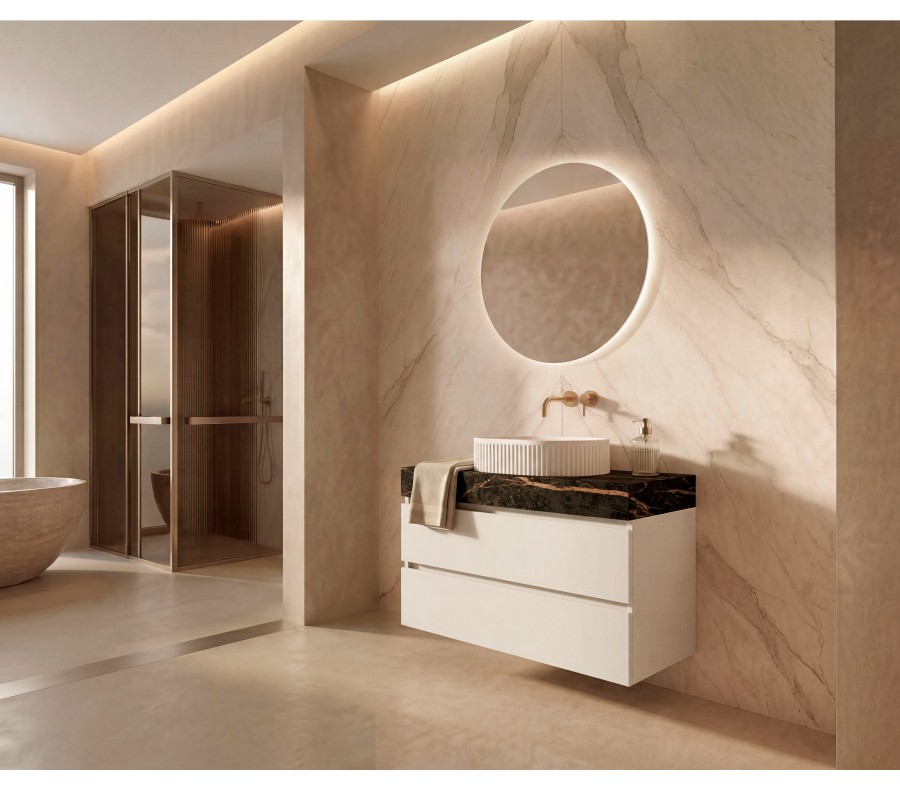 Pack BRIARE + encimera Dekton + lavabo estriado