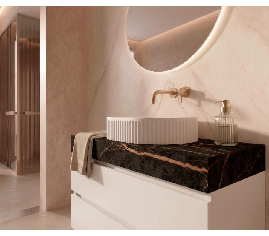 Pack BRIARE + encimera Dekton + lavabo estriado