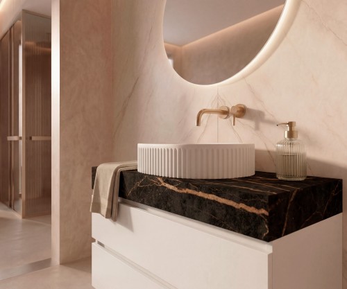 Pack BRIARE + encimera Dekton + lavabo estriado