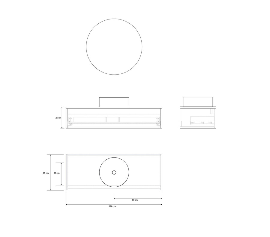 Pack CHANTILLY + lavabo + espejo LED