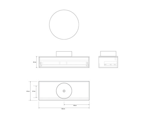 Pack CHANTILLY + lavabo + espejo LED