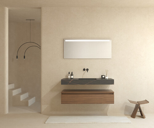 Pack CORSE + lavabo Dekton + espejo LED