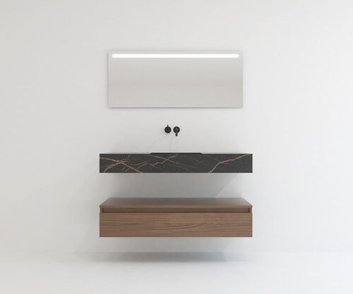 Pack CORSE + lavabo Dekton + espejo LED