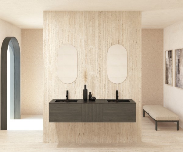 Pack AIGLE + lavabo Dekton + espejo cápsula