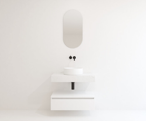 Pack DOMME + encimera Dekton + lavabo + espejo cápsula