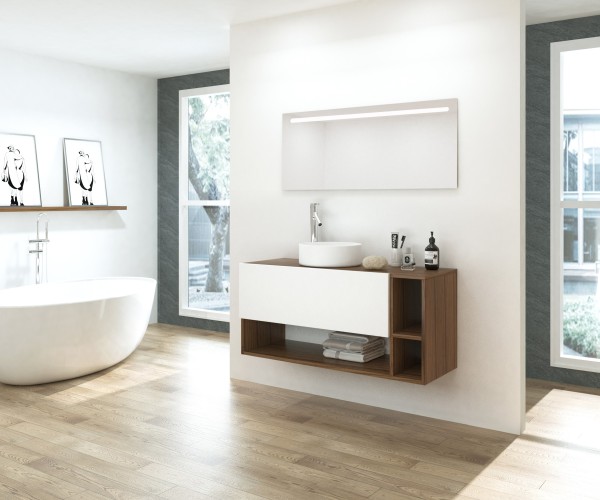 Pack ALPES + lavabo + espejo LED