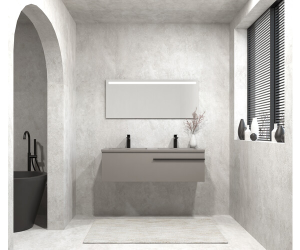 Pack DURANCE + lavabo + espejo LED 2