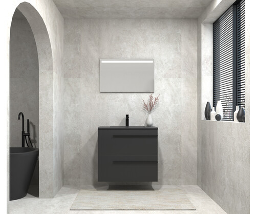 Pack DURANCE 2 cajones + lavabo + espejo LED