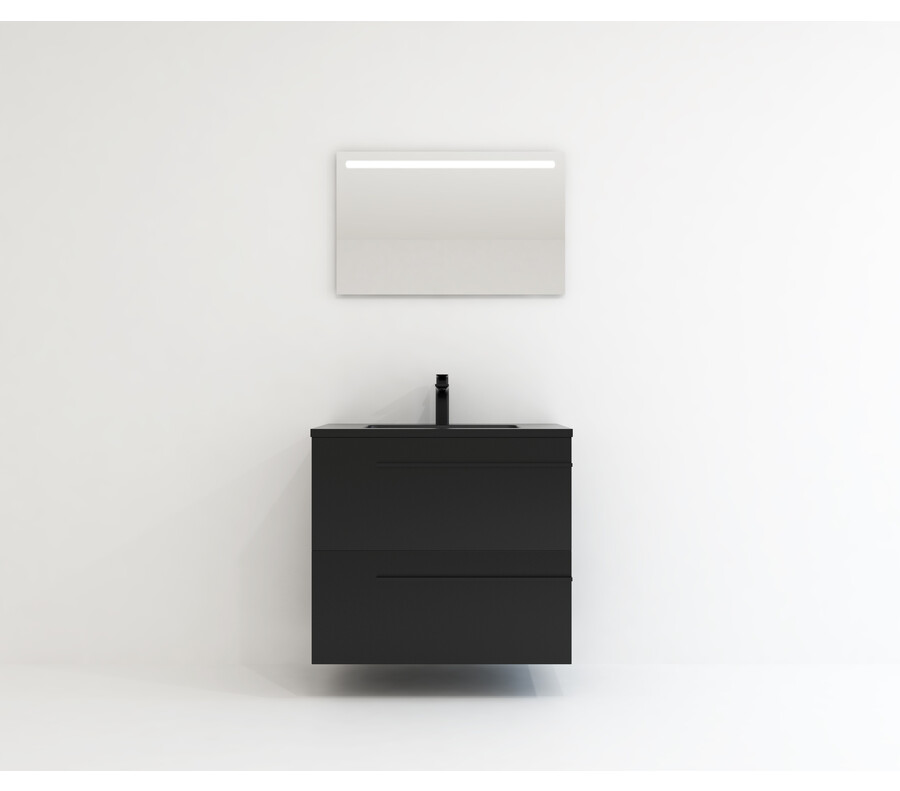 Pack DURANCE 2 cajones + lavabo + espejo LED