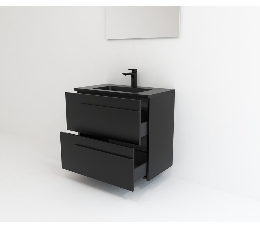 Pack DURANCE 2 cajones + lavabo + espejo LED