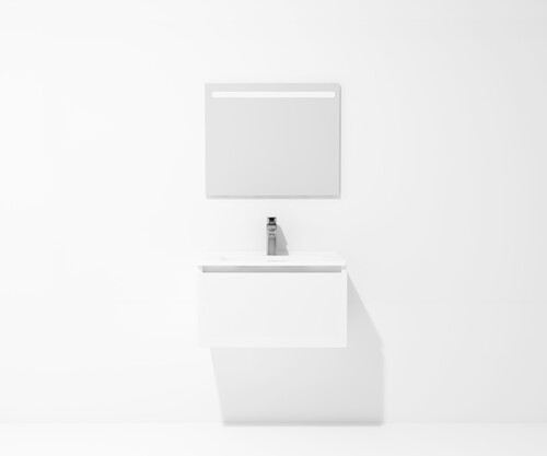 Pack FIN + lavabo profundidad reducida + espejo LED