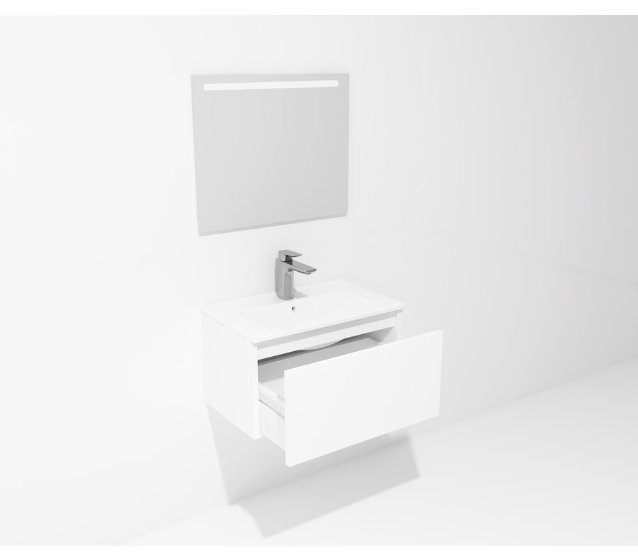 Pack FIN + lavabo profundidad reducida + espejo LED