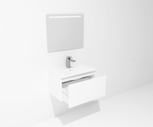Pack FIN + lavabo profundidad reducida + espejo LED
