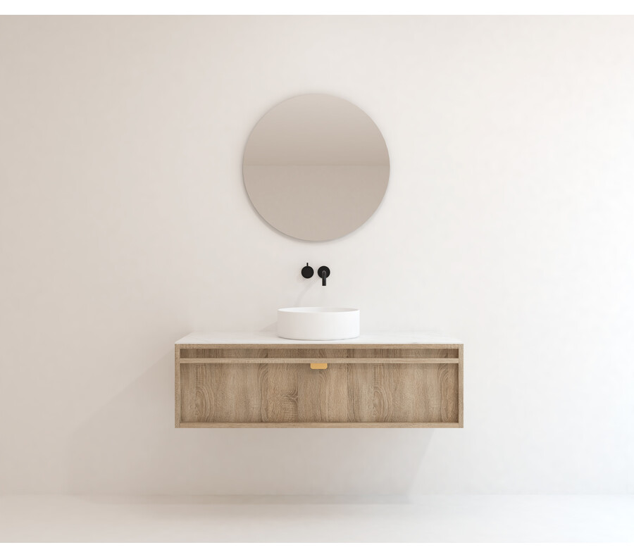 Pack GENEVA + encimera Dekton + lavabo + espejo circular