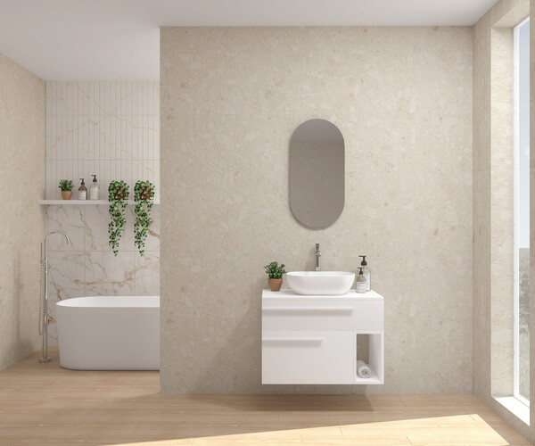 Pack LIBOURNE + lavabo + espejo cápsula 2