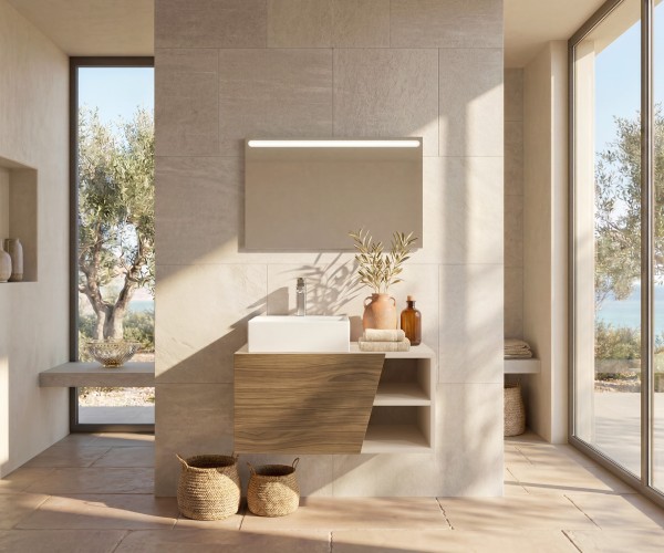Pack CANNES + espejo LED + lavabo 2