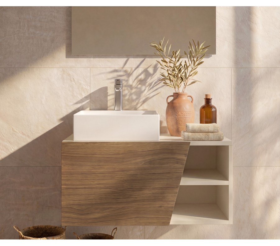 Pack CANNES + espejo LED + lavabo