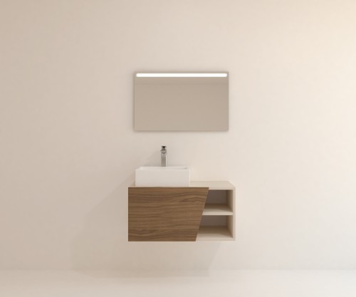 Pack CANNES + espejo LED + lavabo