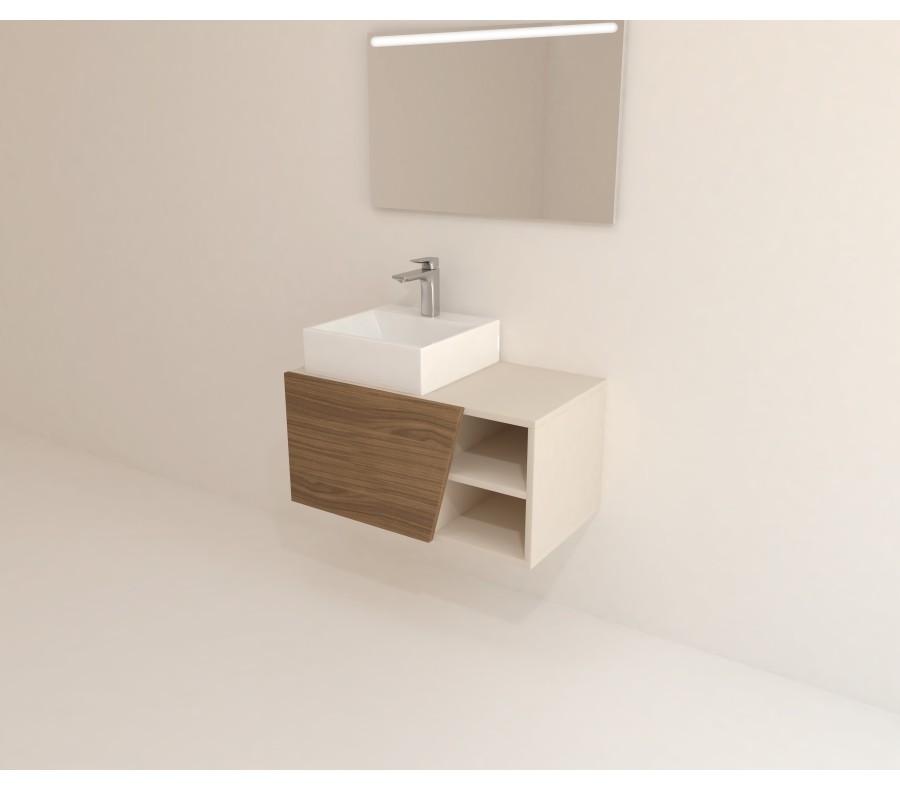 Pack CANNES + espejo LED + lavabo