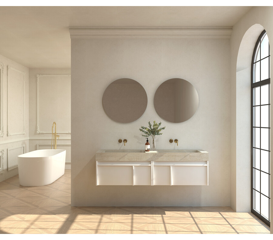 Pack LOIRE + lavabo Dekton + espejo circular