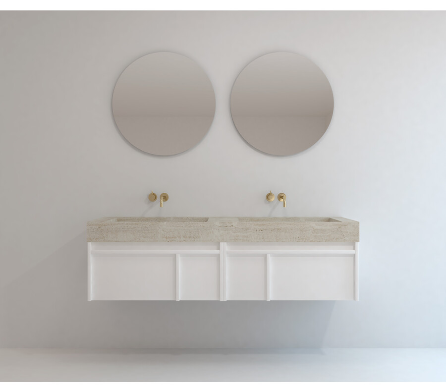 Pack LOIRE + lavabo Dekton + espejo circular