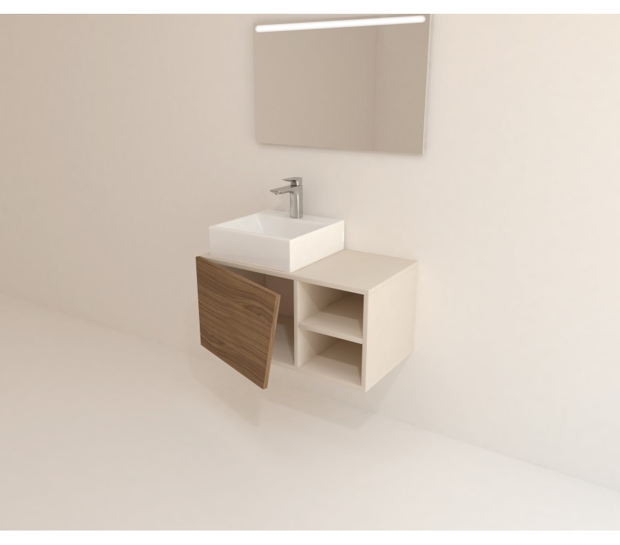 Pack CANNES + espejo LED + lavabo