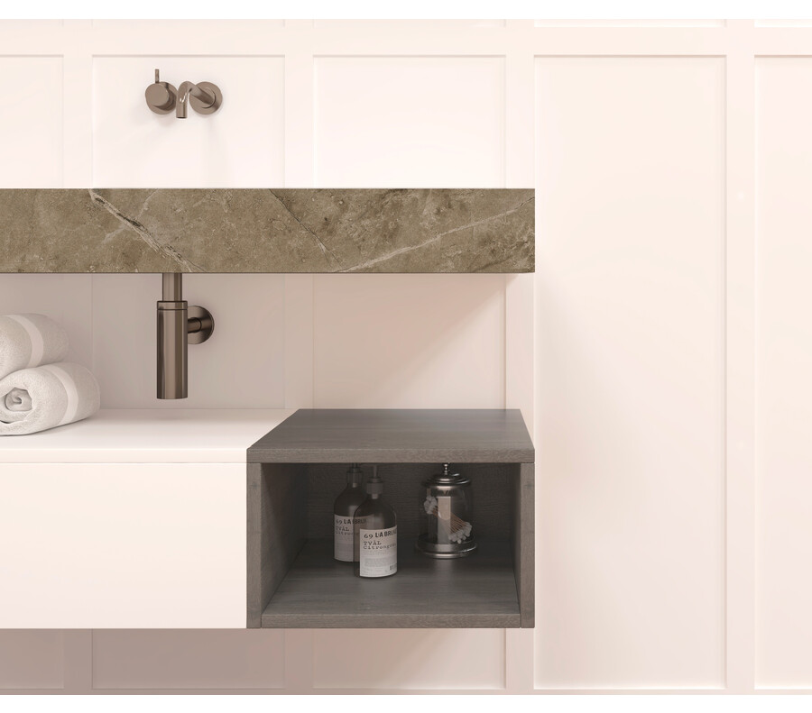 Pack LOURON + lavabo Dekton + espejo LED