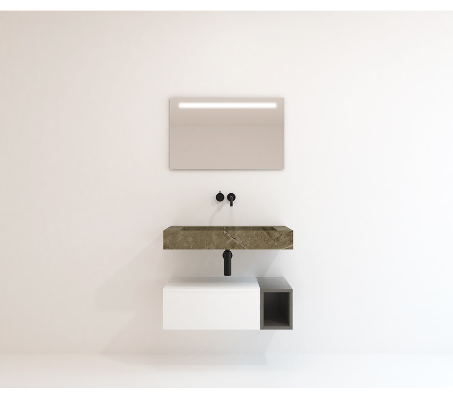 Pack LOURON + lavabo Dekton + espejo LED