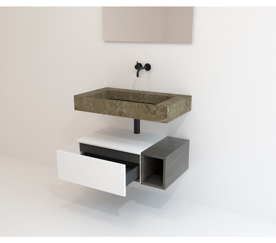 Pack LOURON + lavabo Dekton + espejo LED