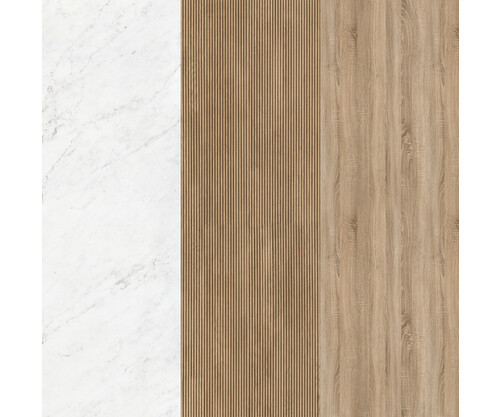 Pack LÉMAN + encimera dekton + lavabo + espejo circular
