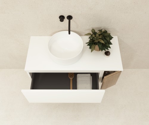 Pack MARSAN + lavabo + espejo circular