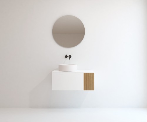 Pack MARSAN + lavabo + espejo circular