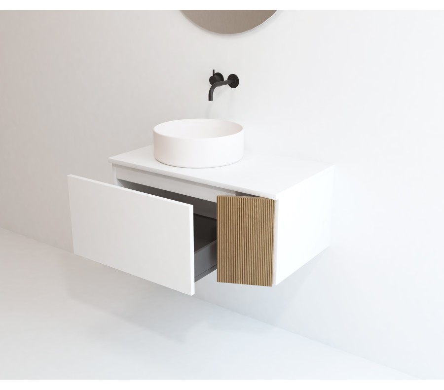 Pack MARSAN + lavabo + espejo circular