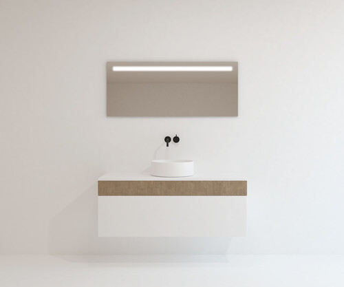 Pack MIRMANDE + lavabo + espejo LED