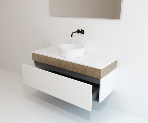 Pack MIRMANDE + lavabo + espejo LED
