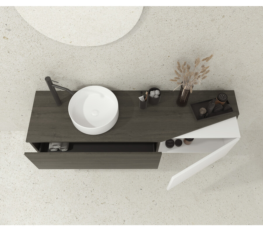 Pack MONTBEL + lavabo + espejo circular
