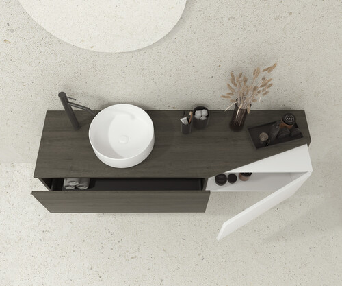 Pack MONTBEL + lavabo + espejo circular