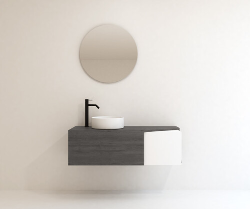Pack MONTBEL + lavabo + espejo circular