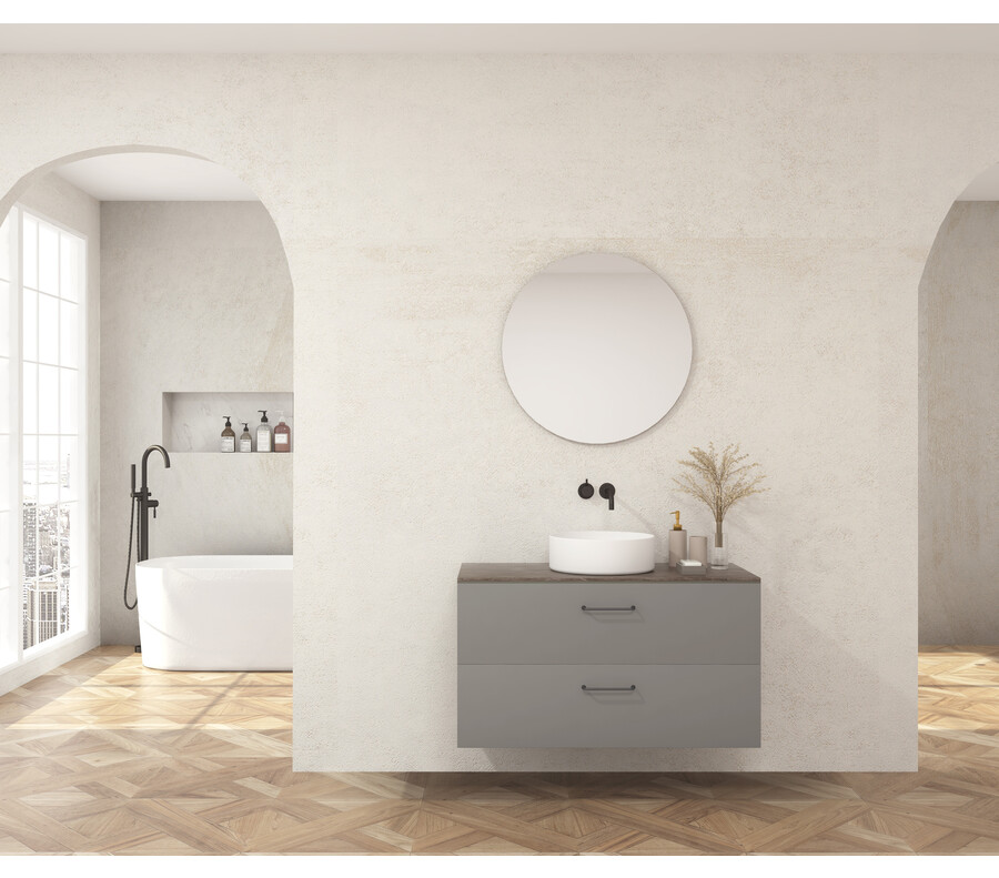 Pack MORLAIX + encimera Dekton + lavabo + espejo circular