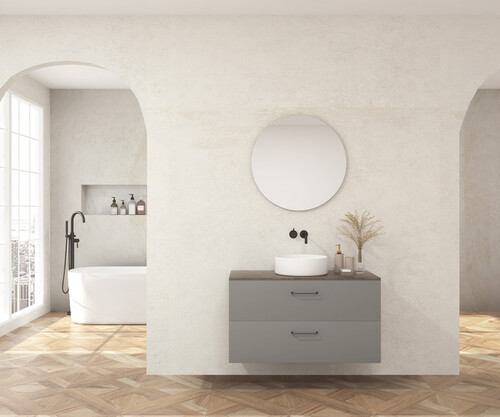 Pack MORLAIX + encimera Dekton + lavabo + espejo circular