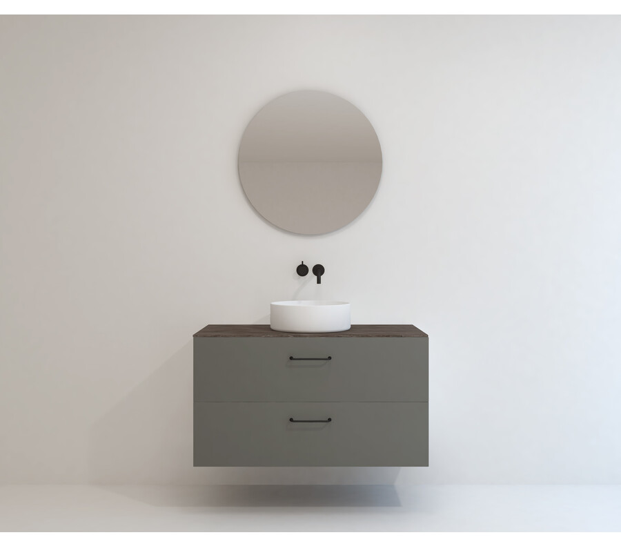 Pack MORLAIX + encimera Dekton + lavabo + espejo circular